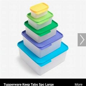 5pc tupperware keeptab set